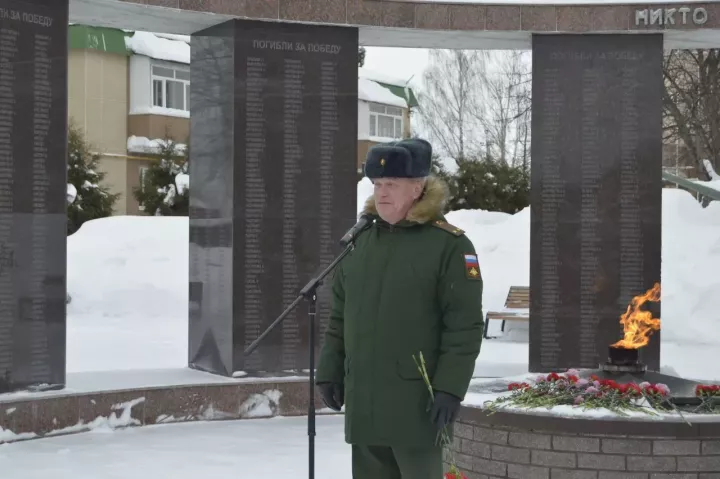 Агрызские ветераны-афганцы собрались на митинг в Сквере Победы